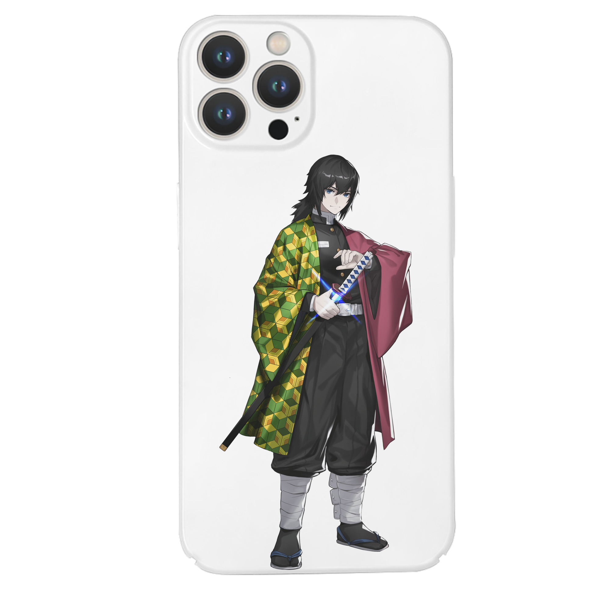 （画像用） 鬼滅の刃（きめつのやいば）水柱-冨岡 義勇／とみおか ぎゆう Tomioka Giyuu 【iPhone 14シリーズ対応】ハードケース
